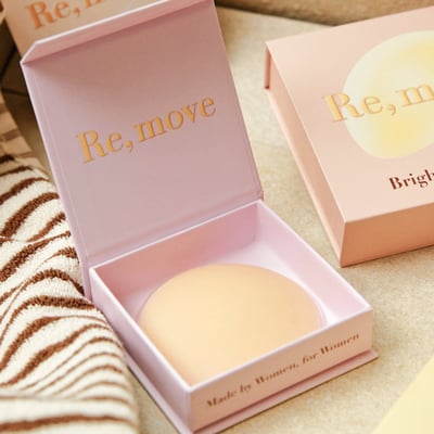 韓國Re,move 隱形膚色親膚胸貼(無膠型) 隱形文胸 夏季細肩帶 無袖背心必備配件1