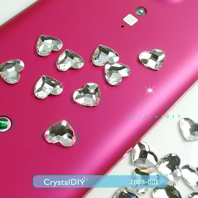 CrystalDIY愛心貼鑽 奧地利水晶SW水晶平底石#2808 Crystal 10mm 10pcs5