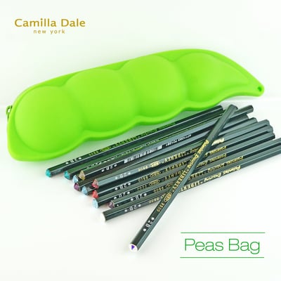 CamillaDale碗豆光芒水鑽鉛筆筆袋套組 利百代9800 2B鉛筆 一打6