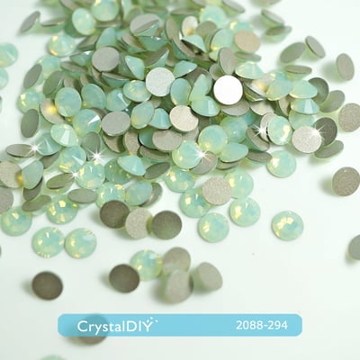 CrystalDIY奧地利水晶SW平底石 #2088-SS20(4.7mm) 橄欖綠蛋石(294)1