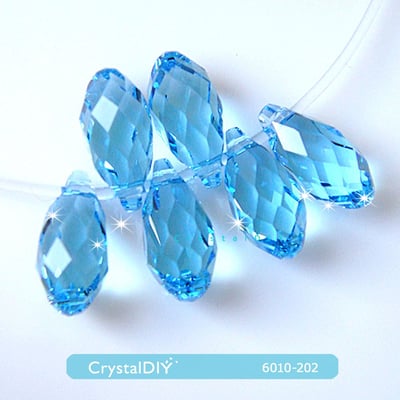 CrystalDIY奧地利水晶SW #6010長圓水滴吊墜11X5.5mm 四色可選4