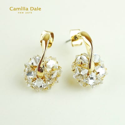 Camilla Dale 水晶燦光花朵耳環2