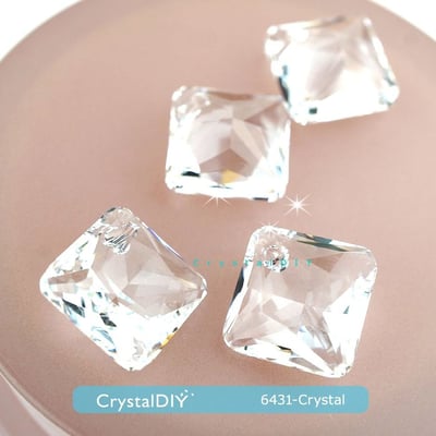 CrystalDIY奧地利水晶SW水晶公主切割吊墜#6431燦幻金 Crystal Golden Shadow16mm三色可選10