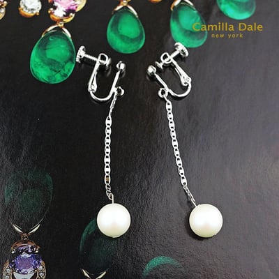 CamillaDale冬戀冰球耳環-珠月光(969)10mm6