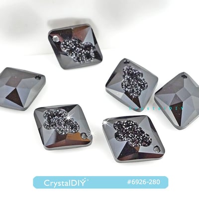 CrystalDIY奧地利水晶SW水晶繁衍吊墜#6926 黑寶石5