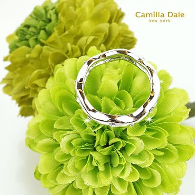 Camilladale 雲朵曲線晶鑽戒指 韓製8