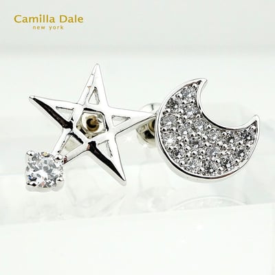 CamillaDale月亮星辰水鑽耳環2