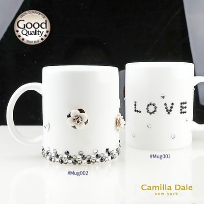 CamillaDale 小香風山茶花晶燦馬克杯【預購】手工訂製3