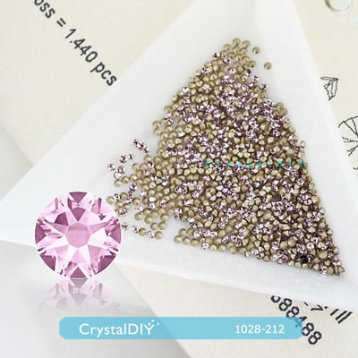 CrystalDIY奧地利水晶SW圓形石 #1028水晶(001) PP8、PP11每包100顆8