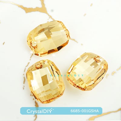 CrystalDIY奧地利SW水晶#6685繪圖水晶吊墜28mm兩色可選5