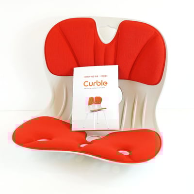 Curble護脊美學椅墊 韓國暢銷第一的護腰坐姿矯正椅(大人款) 贈送一組椅套限宅配免運6
