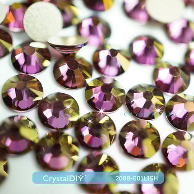 CrystalDIY奧地利SW水晶 2088丁香魅影Lilac Shadow (001LISH)平底石2