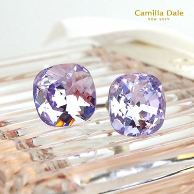 CamillaDale 公爵石水晶耳環(紫羅蘭)5