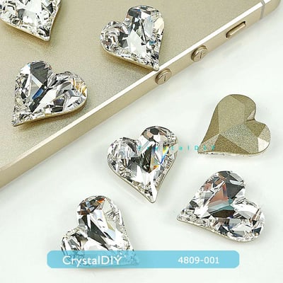 CrystalDIY奧地利SW水晶花式石#4809 甜心 Crystal(001) 裸鑽4