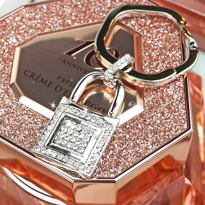 Camilla Dale 雲朵光燦鎖頭水鑽鑰匙圈8