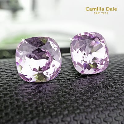 CamillaDale 公爵石水晶耳環(紫羅蘭)2