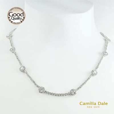 CamillaDale 閃耀鋯石星鑽項鍊(韓製)2