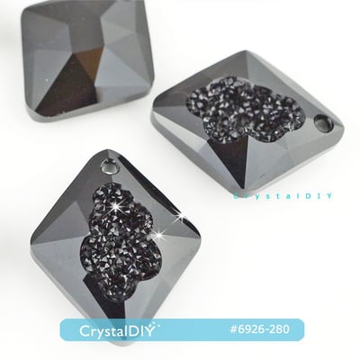 CrystalDIY奧地利水晶SW水晶繁衍吊墜#6926 黑寶石4