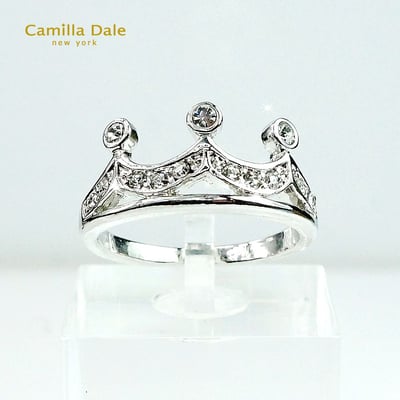 Camilla Dale W兩個世界皇冠W水晶戒指 韓製1