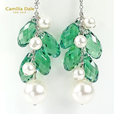 CamillaDale 翠綠珍珠樹耳環2
