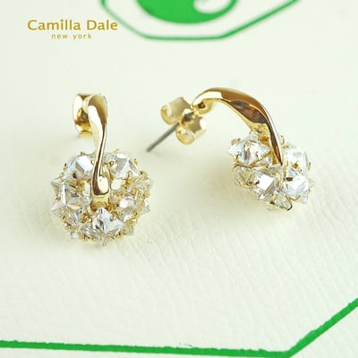 Camilla Dale 水晶燦光花朵耳環4