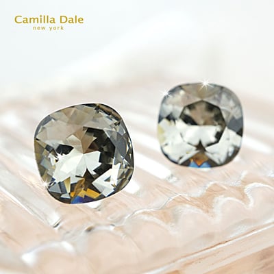 CamillaDale 公爵石水晶耳環(黑金剛)2
