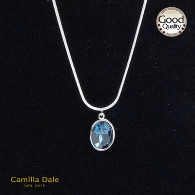 CamillaDale 蒙大拿藍水晶項鍊6
