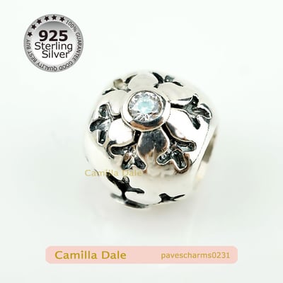 CamillaDale 雪花925純銀串飾【231】大孔徑 適用潘朵拉手鍊5