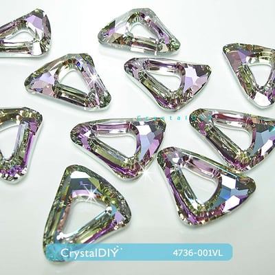 CrystalDIY奧地利水晶SW #4736宇宙三角水晶裸鑽燦紫20mm1