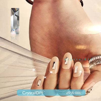 CrystalDIY奧地利水晶SW黏貼鑽#2555 細長方形2