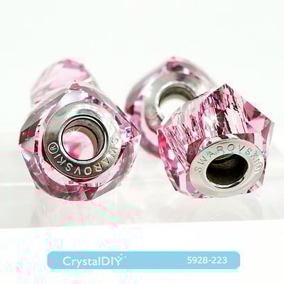 CrystalDIY奧地利SW水晶#5928迷人螺旋中孔 4色可選 適用潘朵拉蛇鍊11