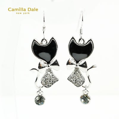 CamillaDale 波斯貓水鑽耳環3