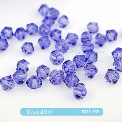 CrystalDIY奧地利水晶SW水晶串珠#5328 薰衣草紫(#539) 4mm3