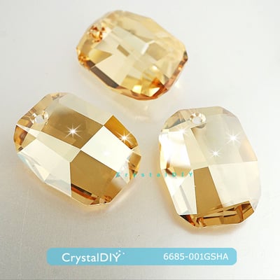 CrystalDIY奧地利SW水晶#6685繪圖水晶吊墜28mm兩色可選6