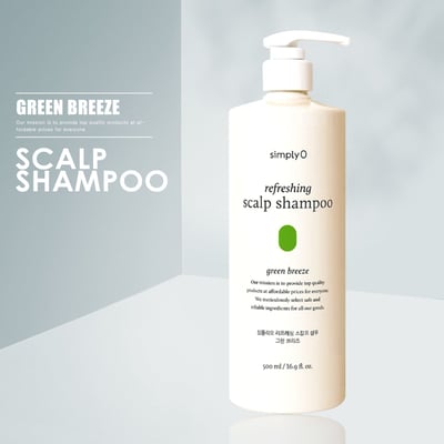 SimplyO綠茶清爽頭皮洗髮露500ml1