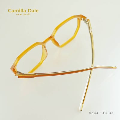 CamillaDale 韓國設計師文青暖棕多邊眼鏡框4