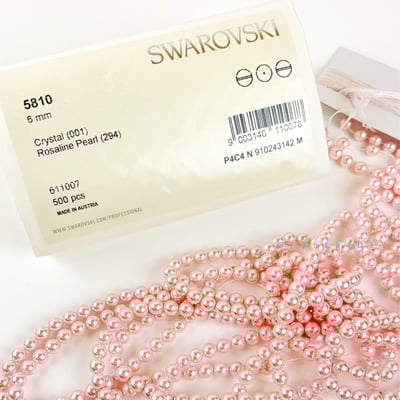 CrystalDIY奧地利水晶SW水晶珍珠#5810淡粉紅Rosaline Pearl (294)4