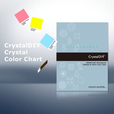 CrystalDIY真石色卡 國際中英文版-採用奧地利SW水晶 美甲師設計師彩繪必備工具 水晶色卡1