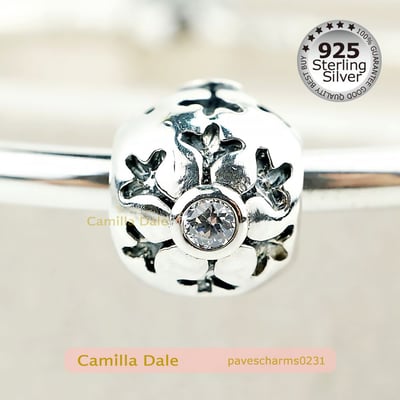 CamillaDale 雪花925純銀串飾【231】大孔徑 適用潘朵拉手鍊1