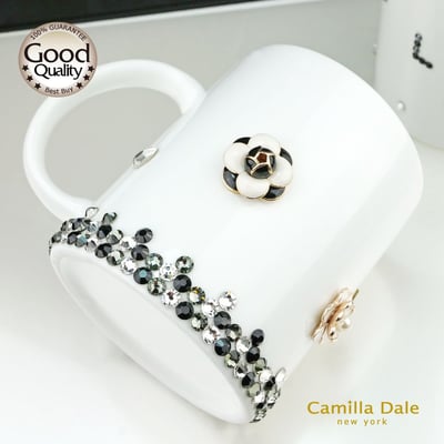 CamillaDale 小香風山茶花晶燦馬克杯【預購】手工訂製4