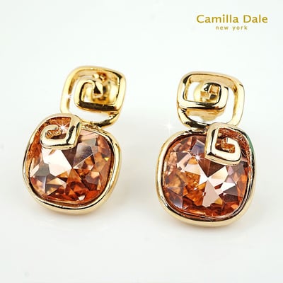 CamillaDale 金縷水晶耳環3