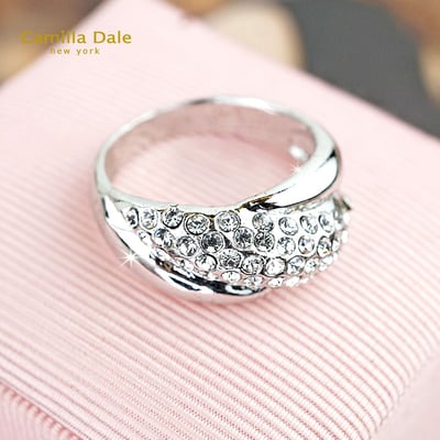 CamillaDale 韓製心漩水晶戒指1