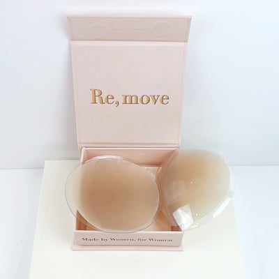 韓國Re,move 隱形膚色親膚胸貼(無膠型) 隱形文胸 夏季細肩帶 無袖背心必備配件8
