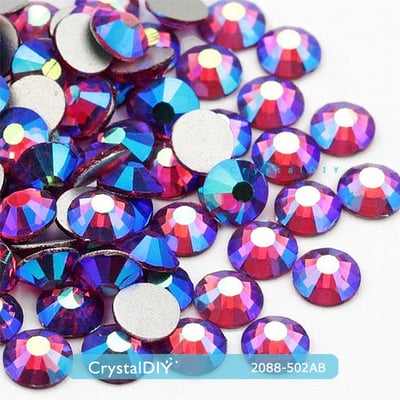 CrystalDIY奧地利SW水晶#2088海棠紅亮彩(502AB)1