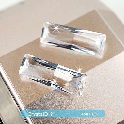 CrystalDIY奧地利SW水晶裸鑽#4547女王石花式石 白鑽15*5mm2