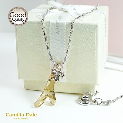 CamillaDale 許願骨水晶項鍊(燦幻金)3