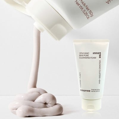 Innisfree火山巴哈毛孔潔面乳【大容量】250g2