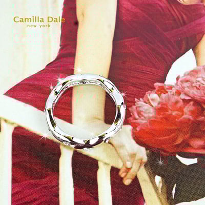 Camilladale 雲朵曲線晶鑽戒指 韓製10