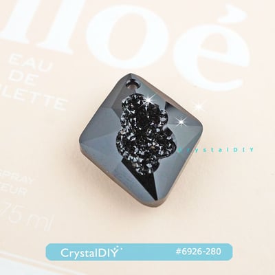 CrystalDIY奧地利水晶SW水晶繁衍吊墜#6926 黑寶石2