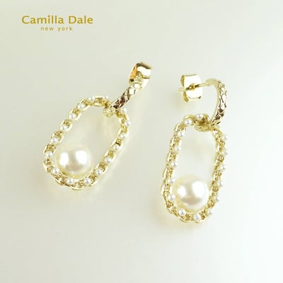 Camilla Dale 小香風珍珠耳環2